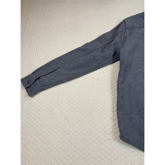 Onia Brushed Flannel Shirt Essential Heavy-Weight Overshirt | Gray | Mens Medium - Picture 9 of 13